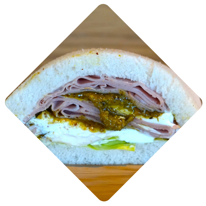 Mortadella, crema di pistacchi