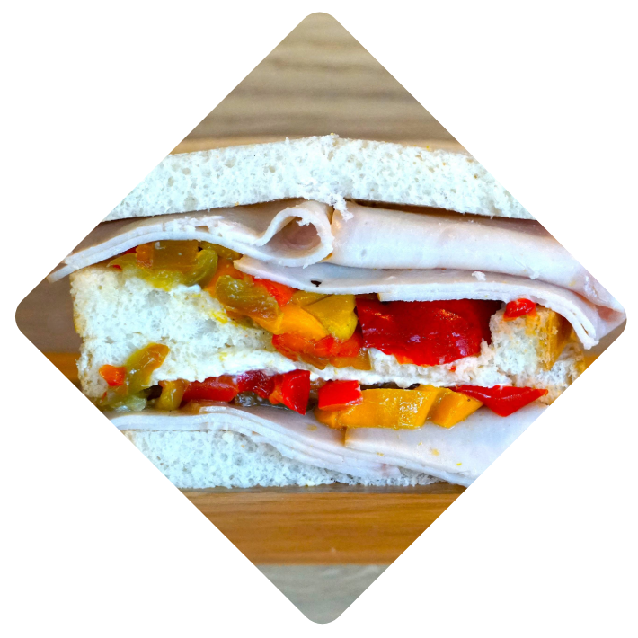Intra-toast tacchino e peperoni
