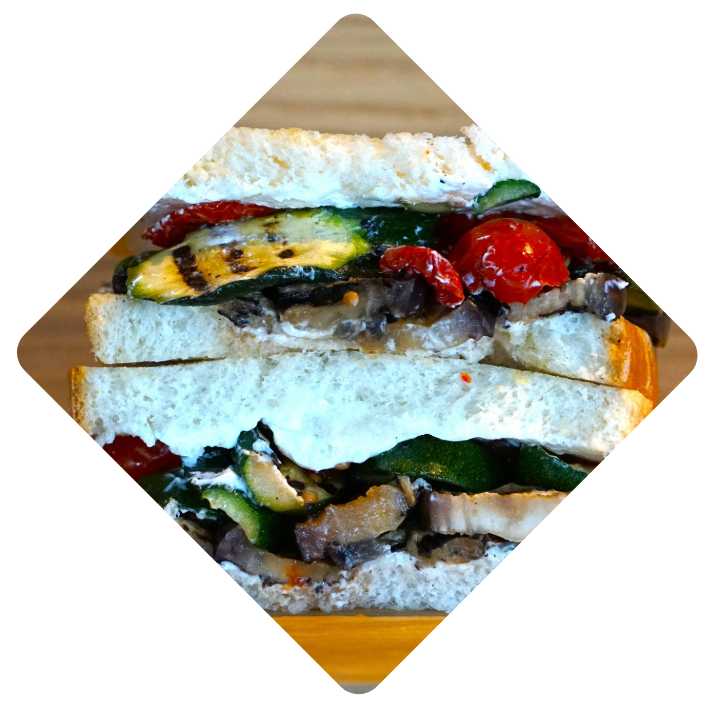 Intra-toast verdure e philadelphia